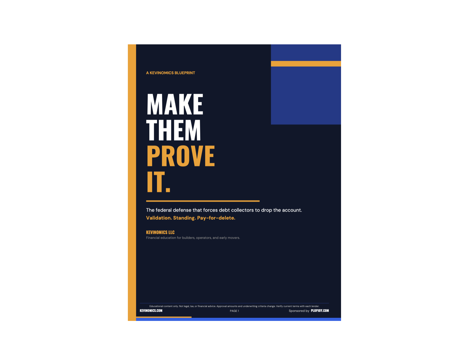 Make Them Prove It debt validation playbook cover